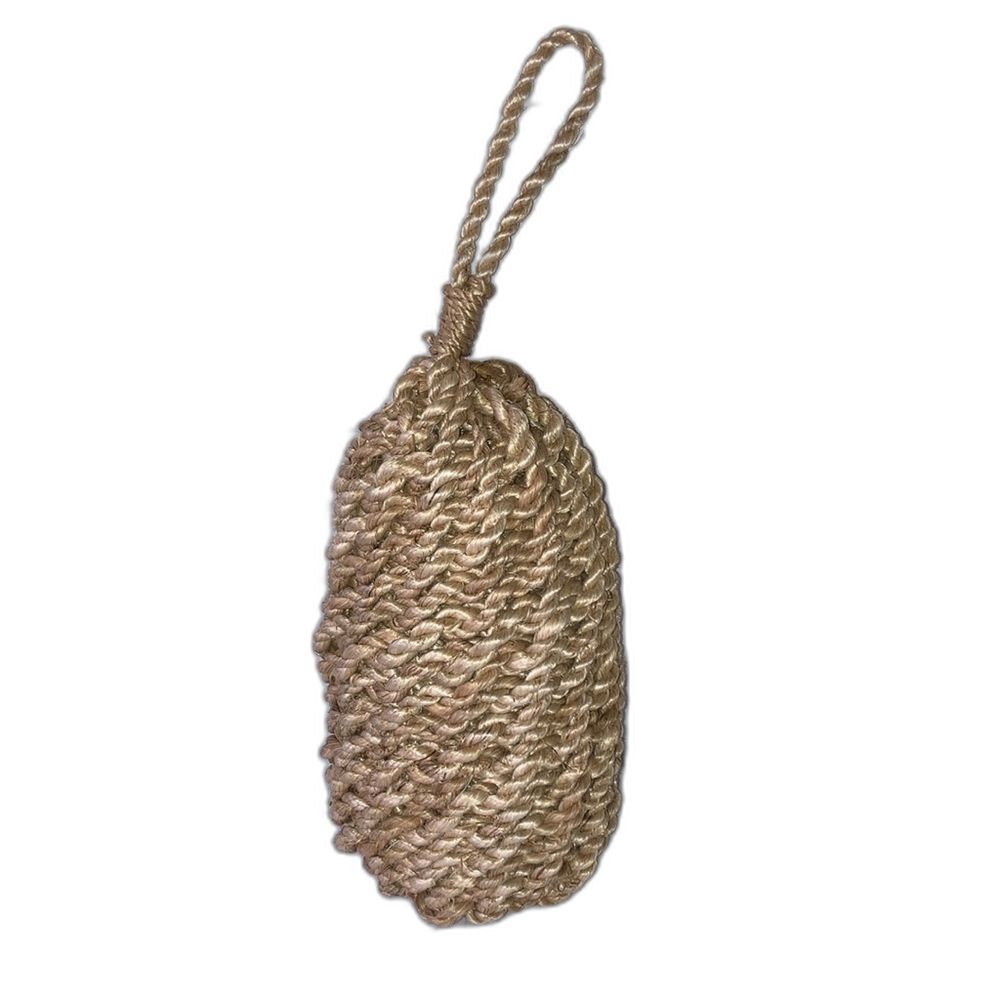 WOVEN ROPE BOUY Nautical Coastal Home Decor 6 x 6 x 11 inches